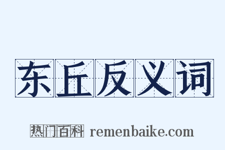 东丘反义词是什么意思的图片